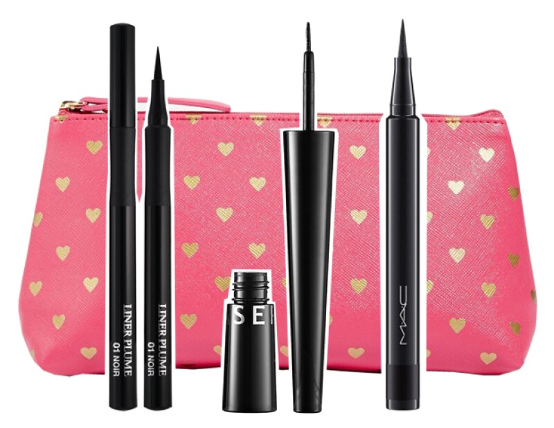Delineadores líquidos de Lâncome, Sephora Collection y MAC Cosmetics.
