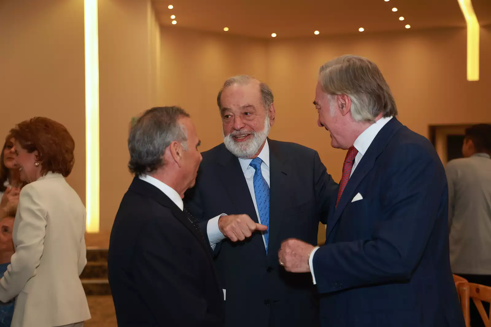 Alfredo Chedraui , Carlos Slim Helú y Eduardo Zepeda