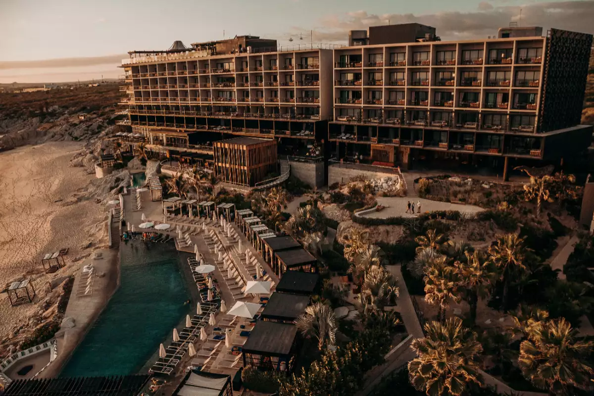 Foto de una vissta general del hotel The Cape en Los Cabos.