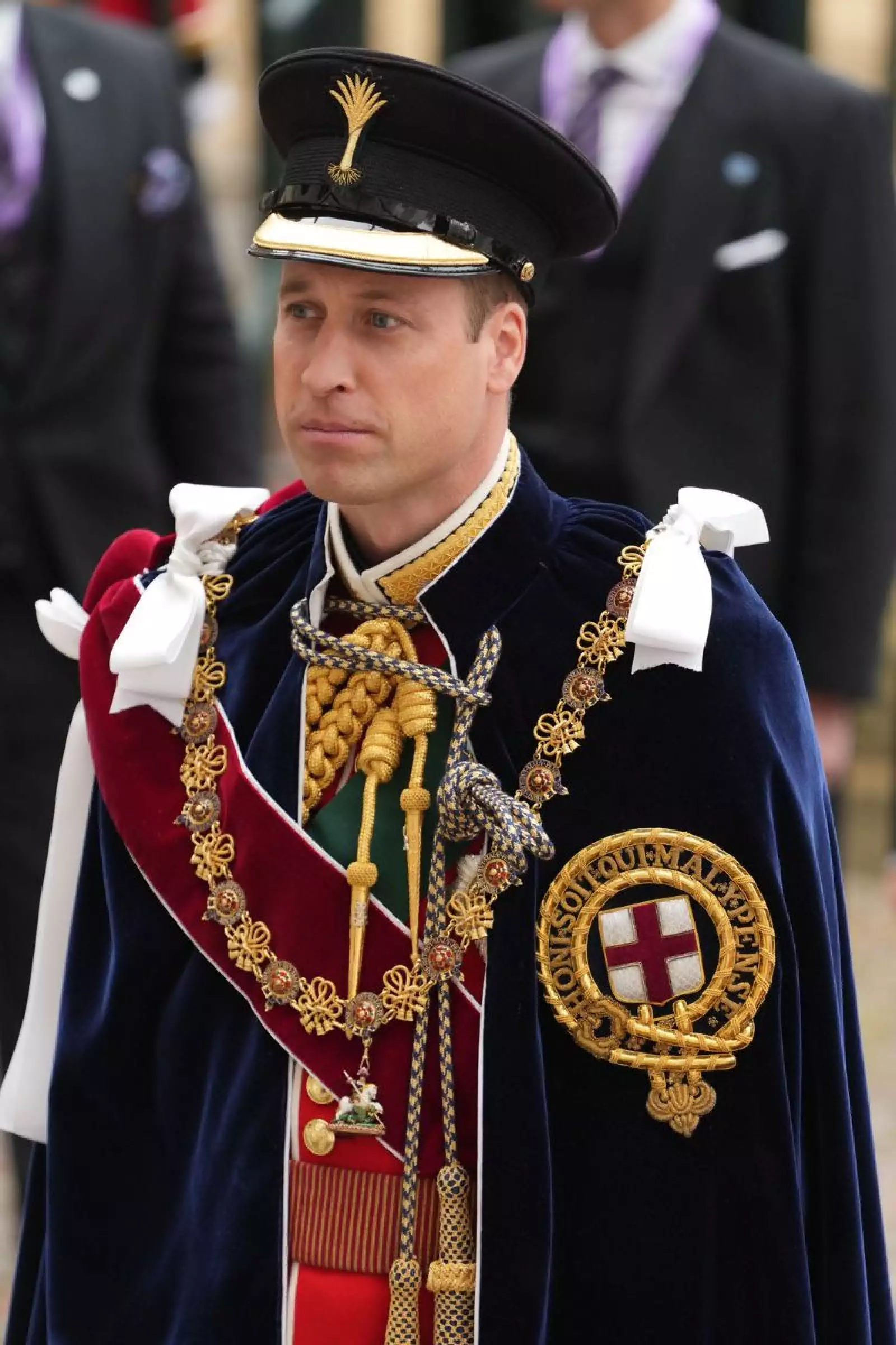 Miembros de la Familia Real Británica en la coronación del rey Carlos III