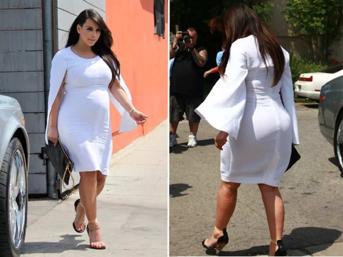 Estas es la figura actual de Kim Kardashian.