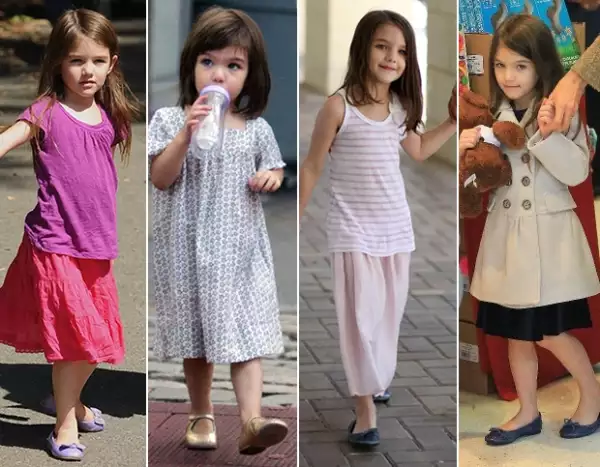 Desde que era pequeña, Suri comenzó su gran colección de zapatos tipo ballerina.