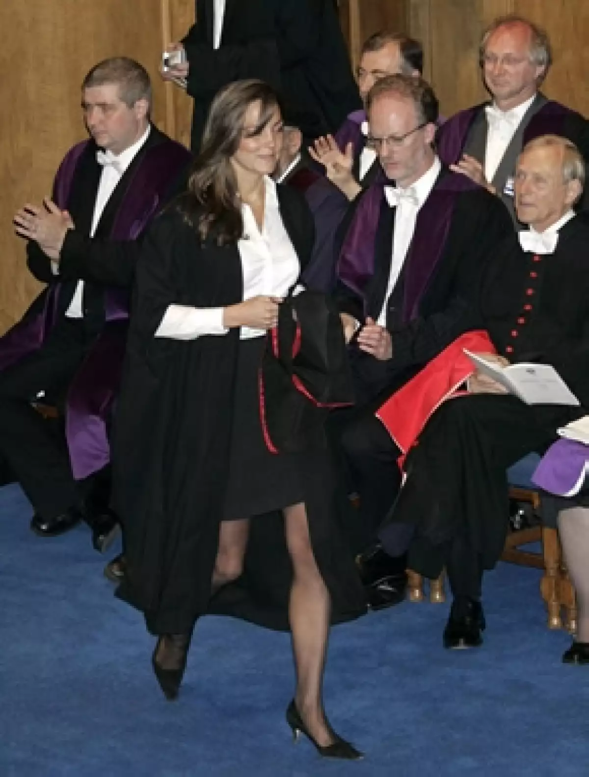 Aquí Kate durante su graduación.