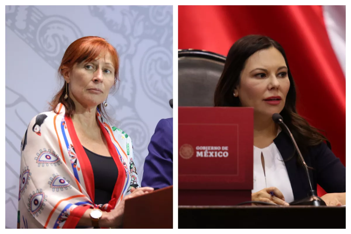 Tatiana Clouthier y Laura Rojas