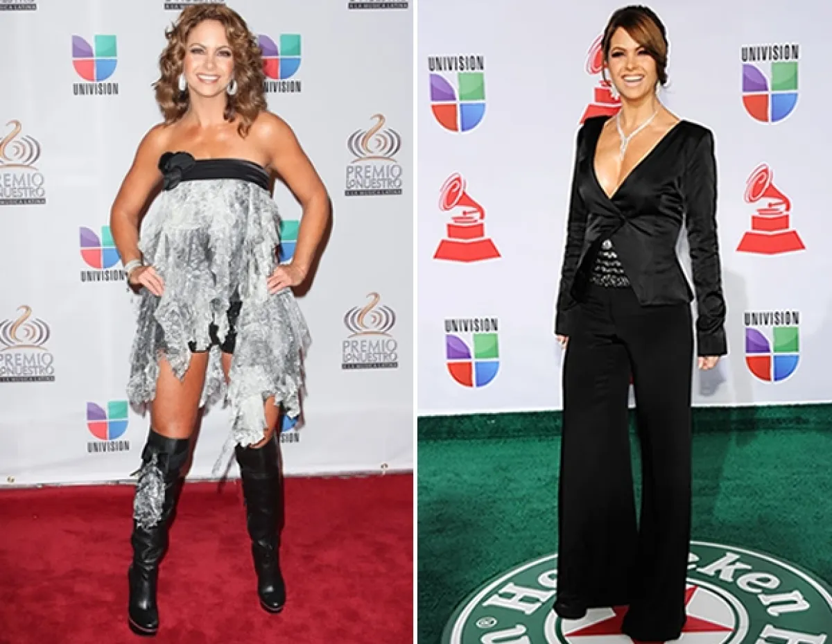 Lucero decidió experimentar usando una falda de Stella Simona como mini vestido, y joyas que dirigían la mirada a un impresionante escote.