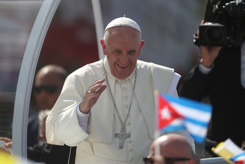 El Papa Francisco durante su reciente visita a Cuba.