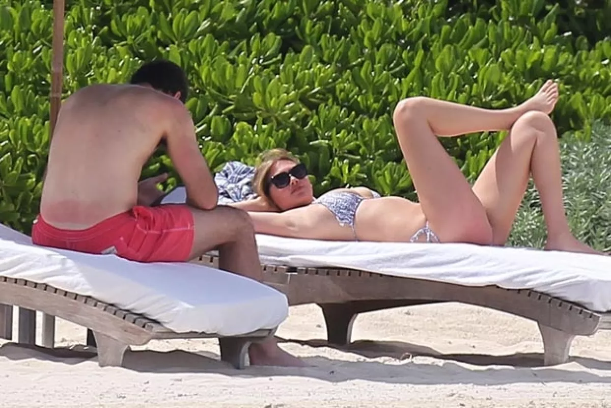 Kate aprovechó el sol mexicano para broncearse.