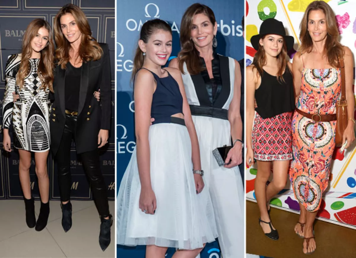 Kaia es la nueva Cindy Crawford. ¿No parecen hermanas en vez de madre e hija?