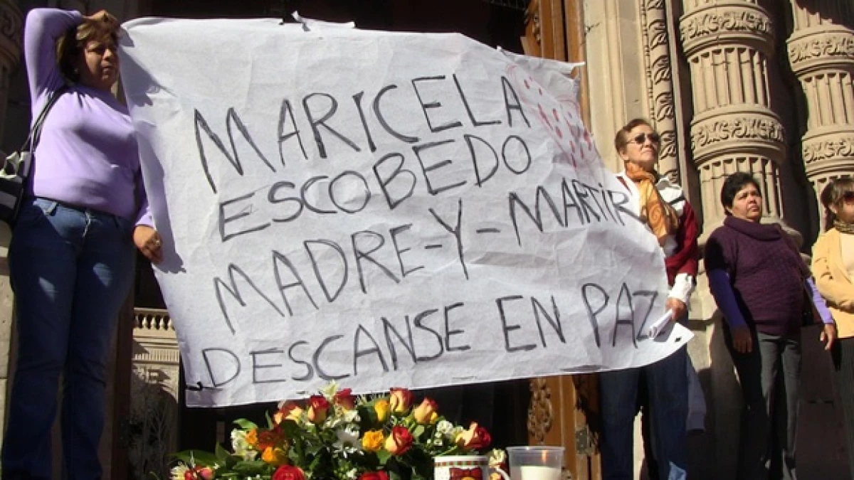 Protesta contra el crimen de Marisela Escobedo, activista de Chihuahua
