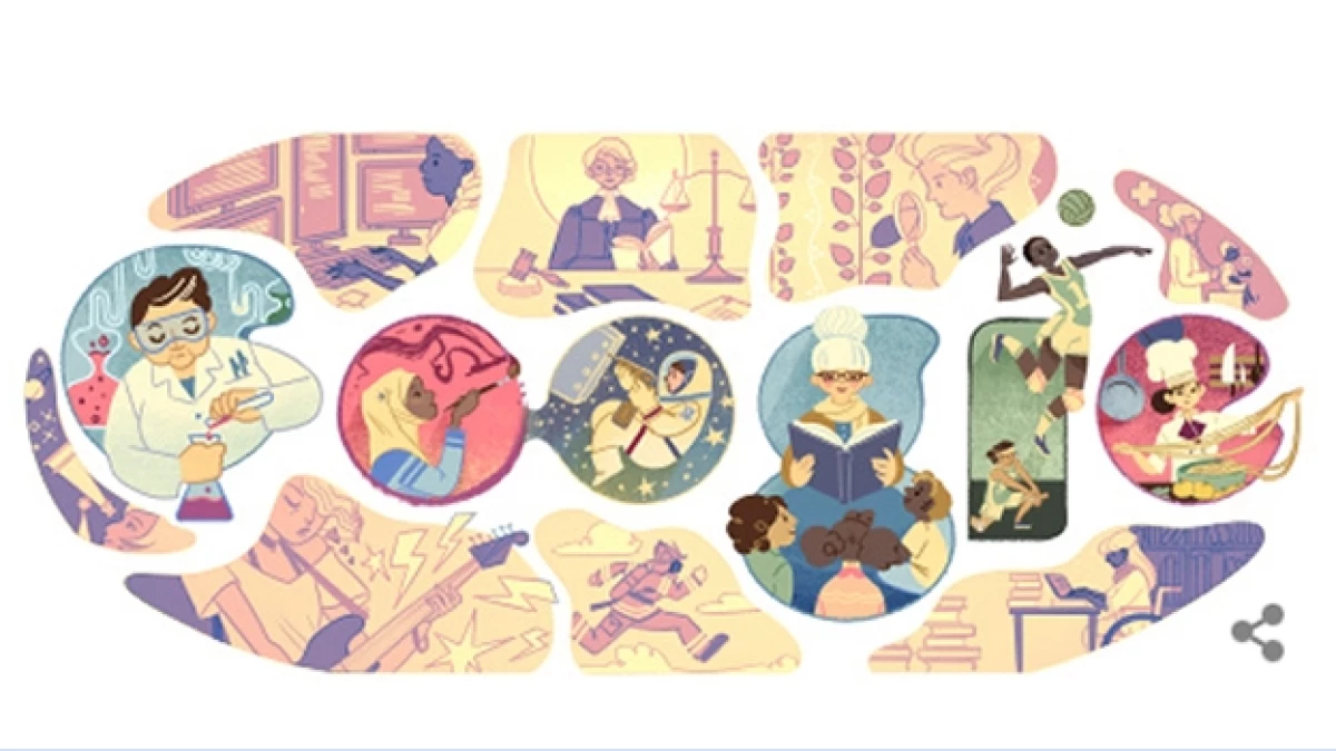 doodle dia internacional de la mujer