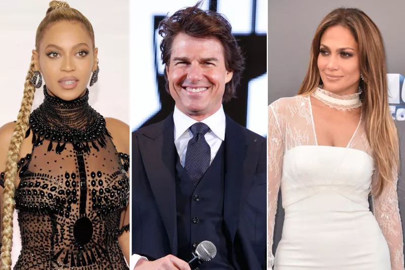 Beyoncé, Tom Cruise, Jennifer Lopez
