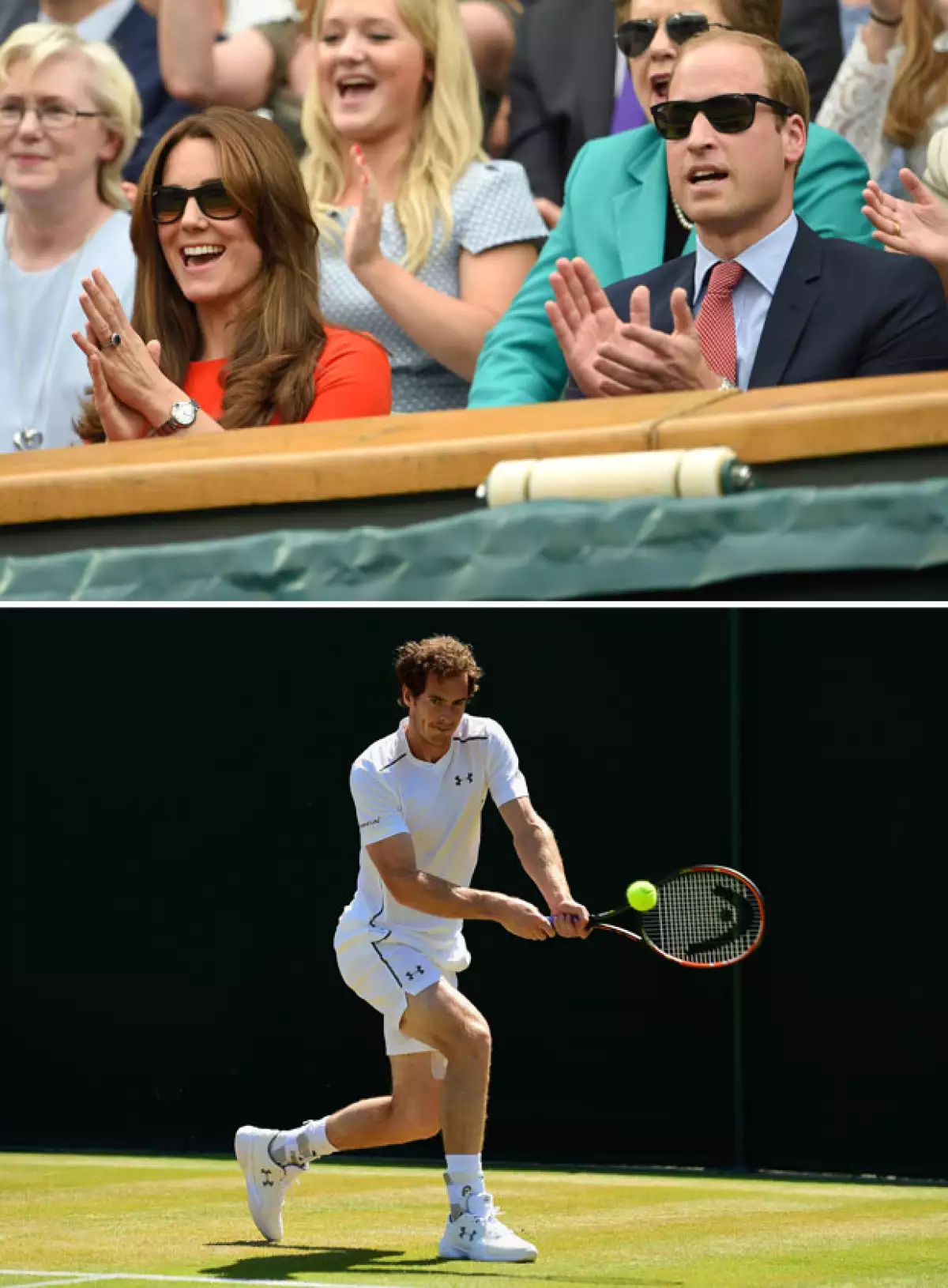 Al término del partido, Kate y William se dispusieron a reunirse con Andy Murray, de quien son grandes admiradores.