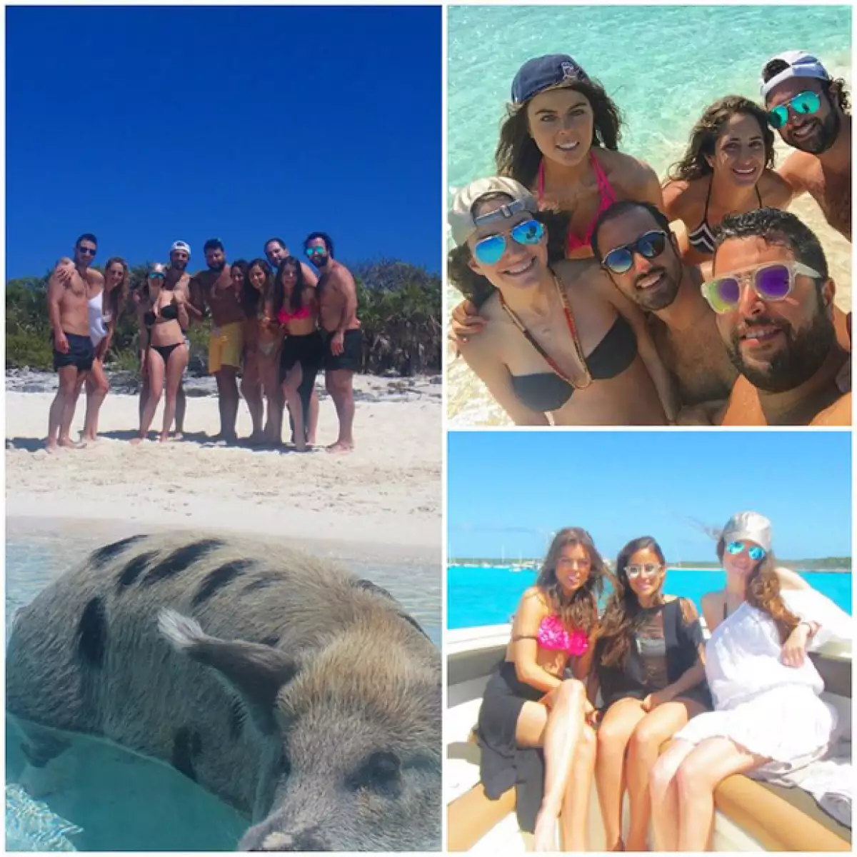Yael, su esposo David y sus amigos disfrutaron del sol y de las paradisíacas playas de las Bahamas para celebrar su cumpleaños.