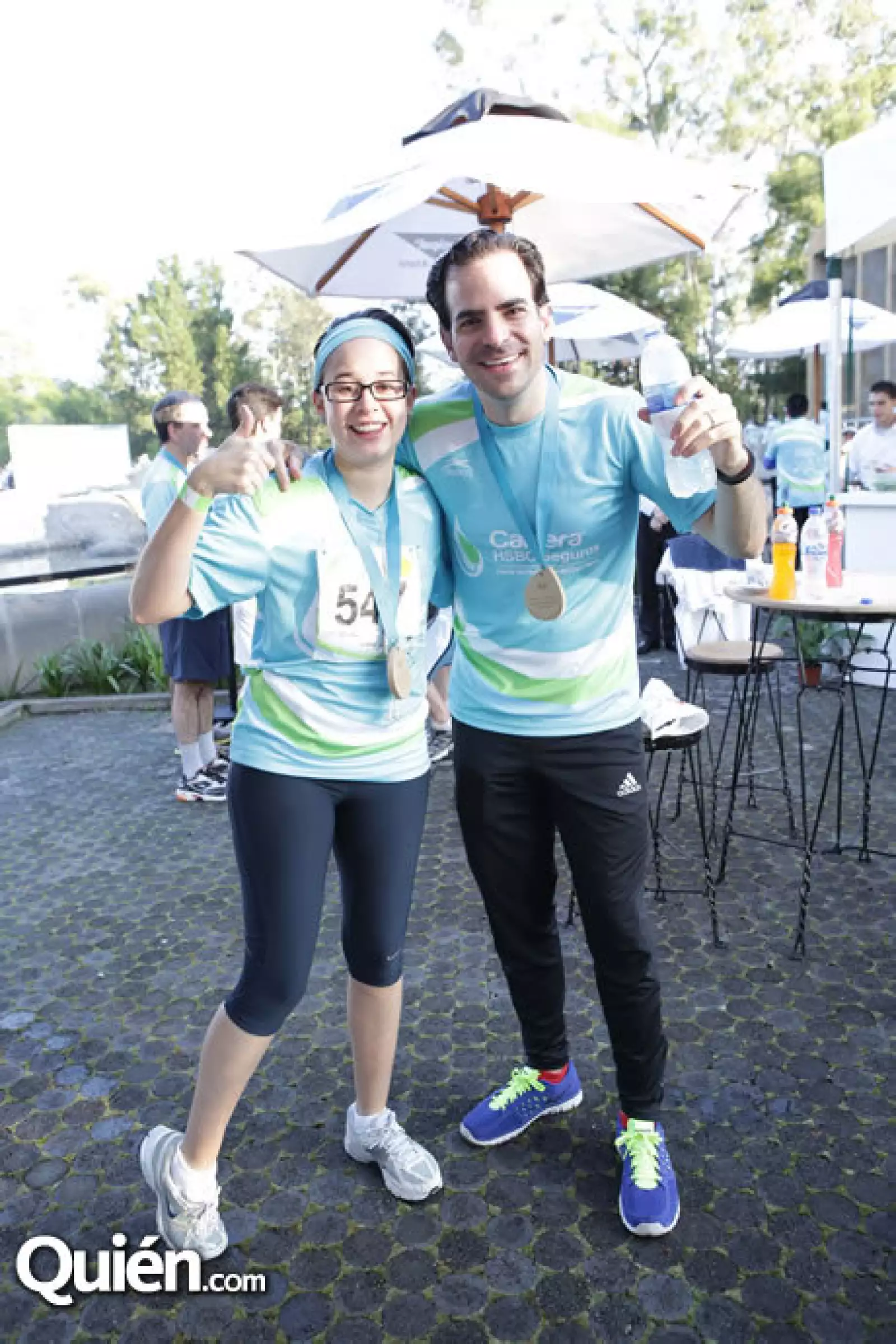 Mariana Rodas y Miguel Laporta