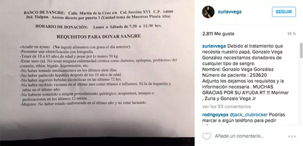 Esta publicación ha circulado en redes sociales a través de las cuentas de los amigos de Marimar y Zuria.