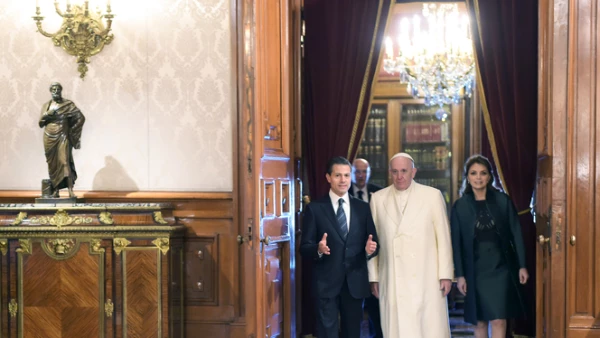 Peña Nieto y su esposa Angélica Rivera dieron un recorrido por el recinto para mostrarle detalles del lugar.