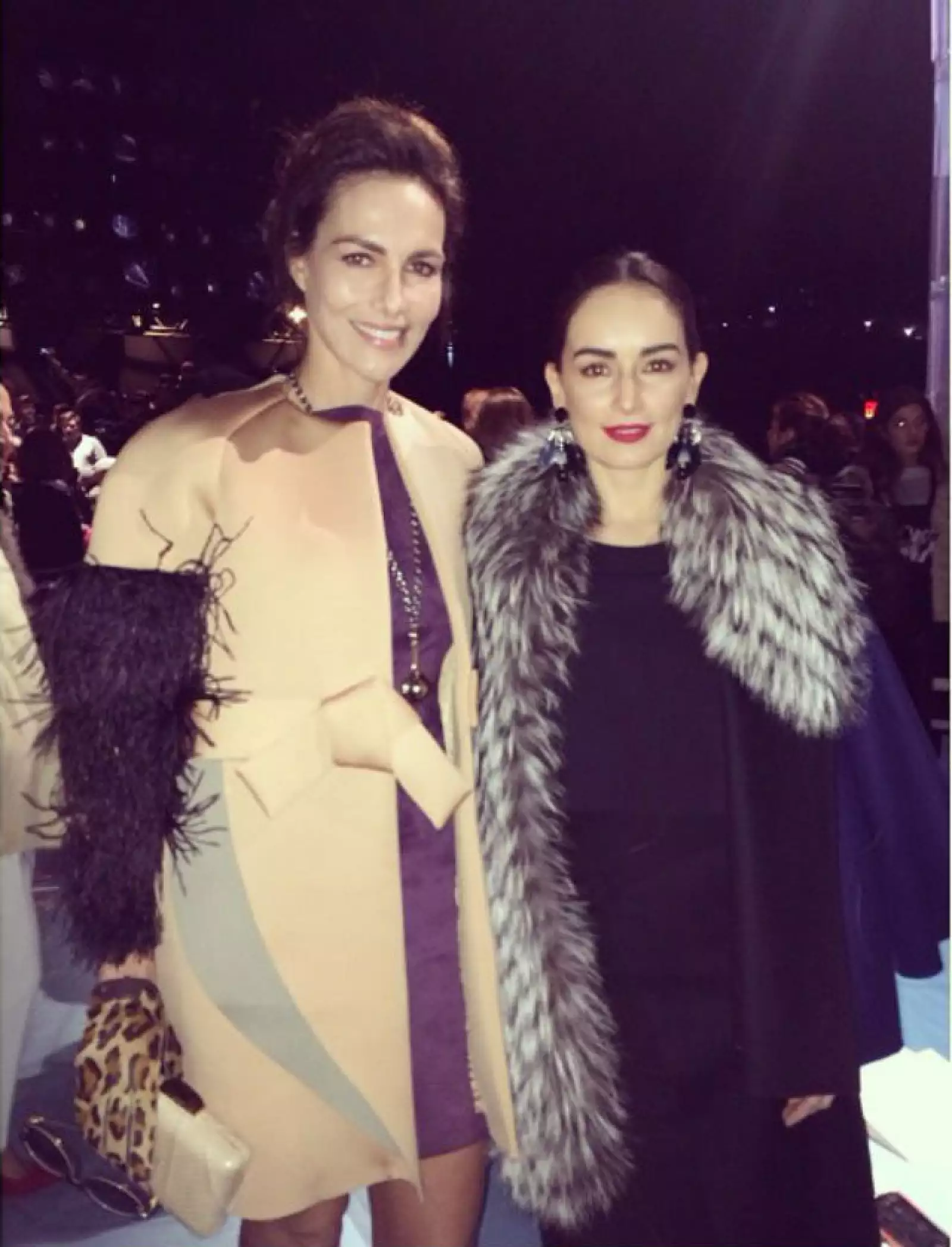 Adriana Abascal y Ana de la Reguera, dos mexicanas que derrochan glamour en NY Fashion Week.
