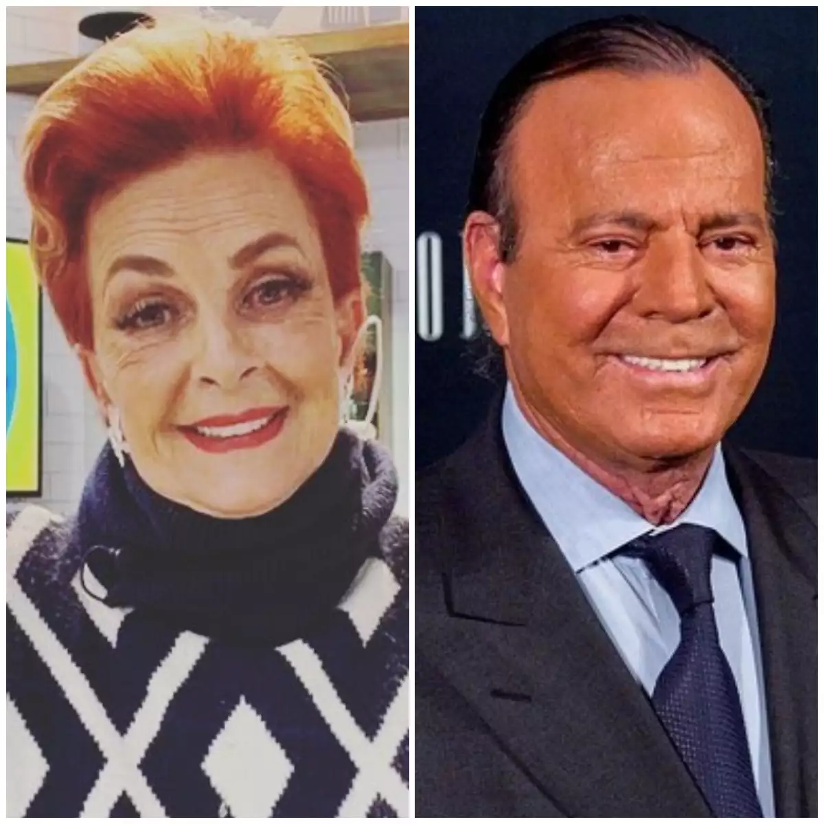 Talina Fernández y Julio Iglesias