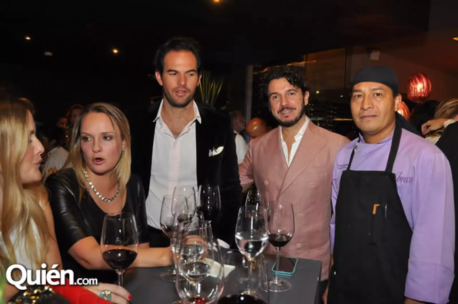 Sonia Félix,Ana Lourdes Mexia,Mario Nadal,Rolly Pavia y el chef Julián Martínez.