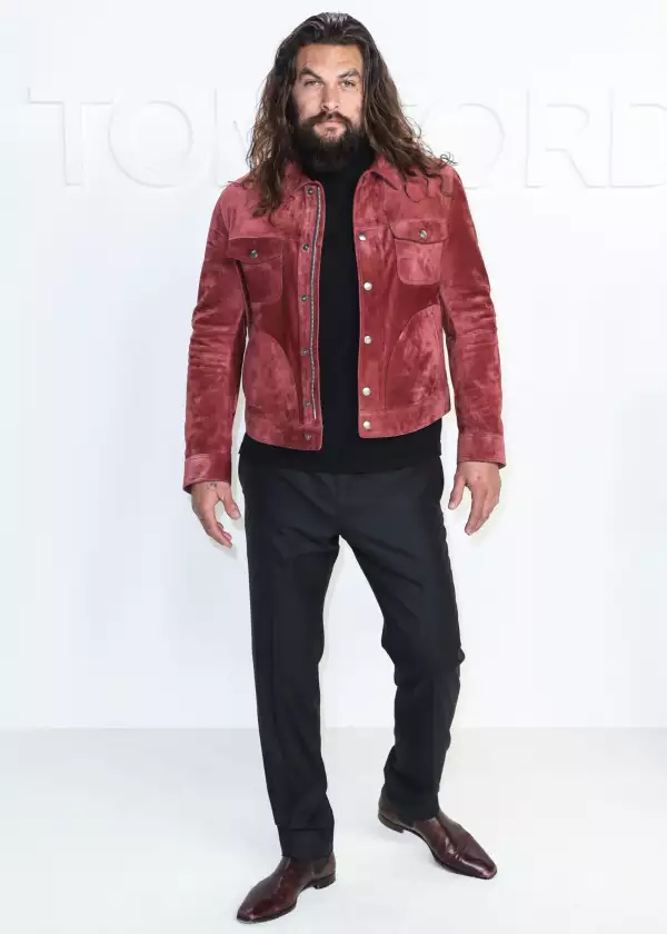 Jason Momoa arrives at the Tom Ford: Autumn/W...