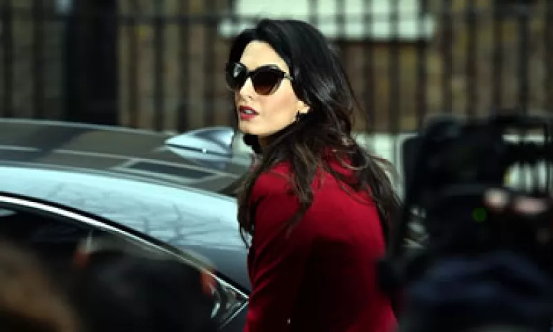 Amal Alamuddin, esposa de George Clooney, en la lista del WEF. (Foto: AFP)
