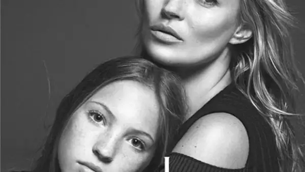 Lila Grace Moss ya sigue los pasos de su guapa mamá -quien se convirtió en modelo a los 14 años-, y por primera vez protagoniza junto a Kate una portada.
