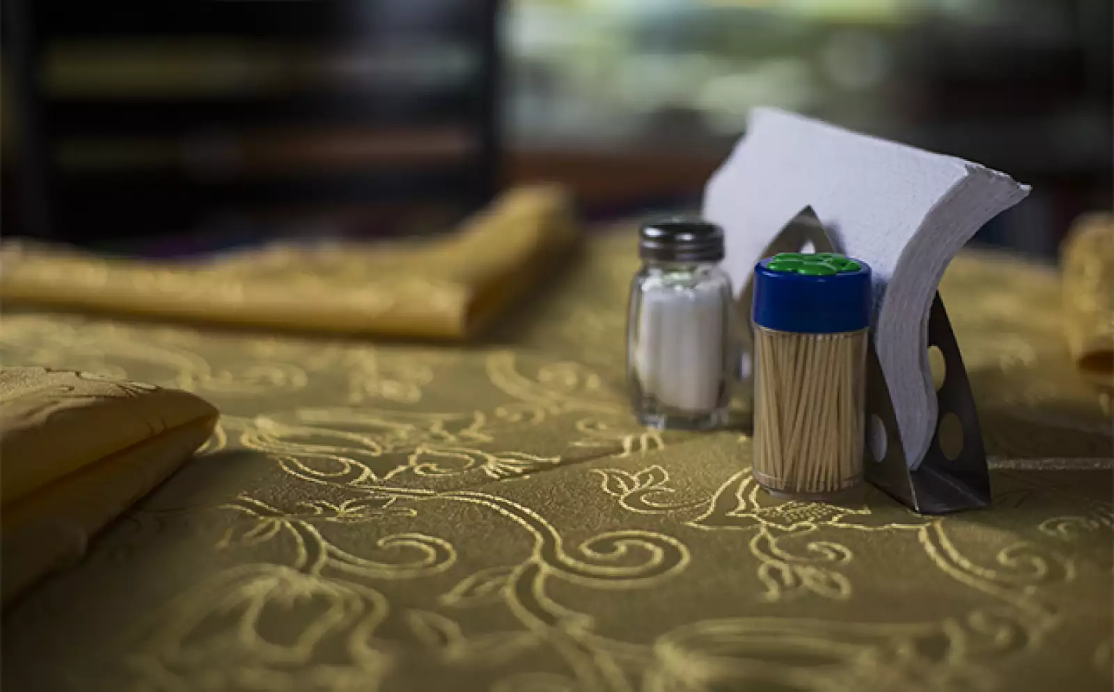 El restaurante Ali Babá está revestido con artículos árabes originales de Siria, traídos por los Taleb.