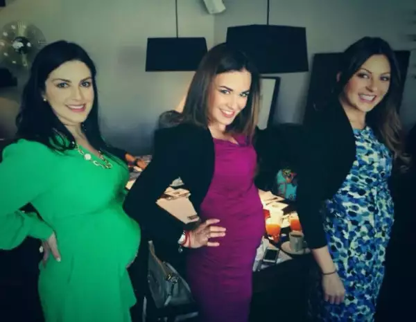 Tres amigas y futuras mamás: Lidia Ávila, Maria José y Mariana Ochoa.