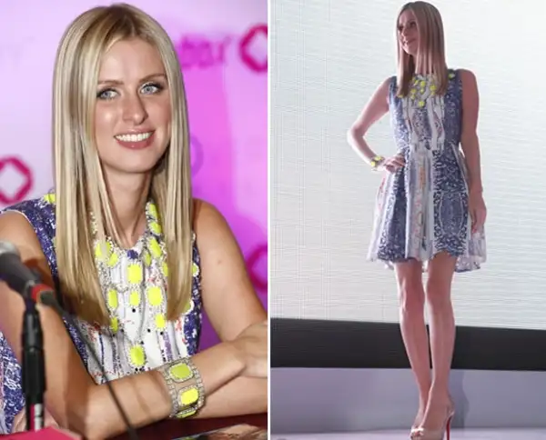 Este fue el look que utilizó Nicky para el coctail de presentación de Fashion Box.
