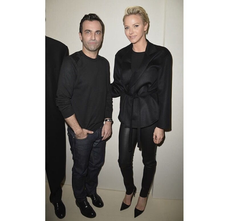 Charlene posó con Nicholas Ghesquière.