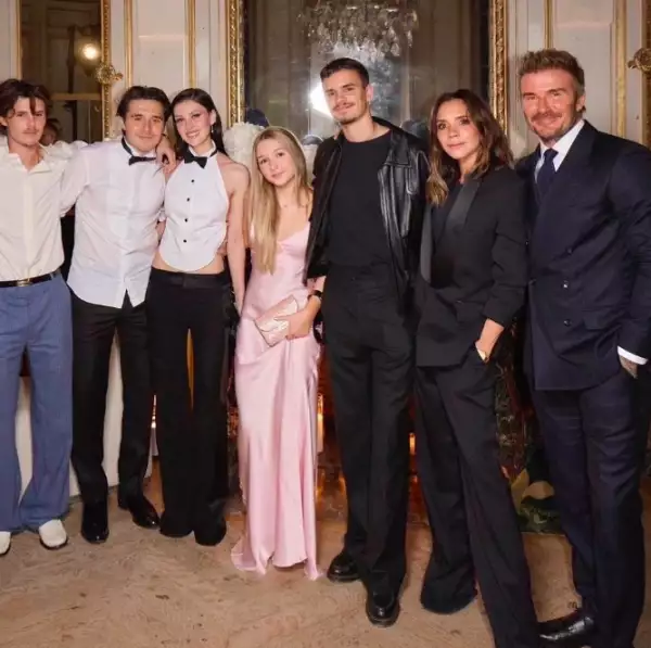 La Familia Beckham aparece en evento