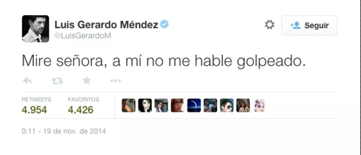 Luis Gerardo Mendez se sumó a los comentarios con su peculiar sentido del humor.