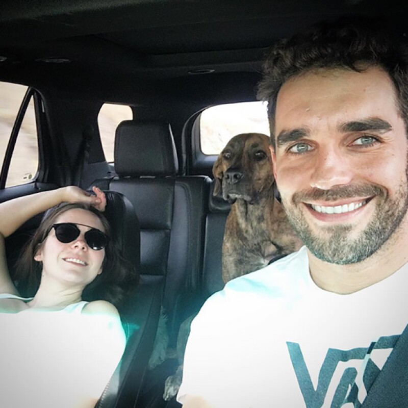 La actriz viajó junto a su pareja Marcus Ornellas, con quien espera a su hijo Diego.