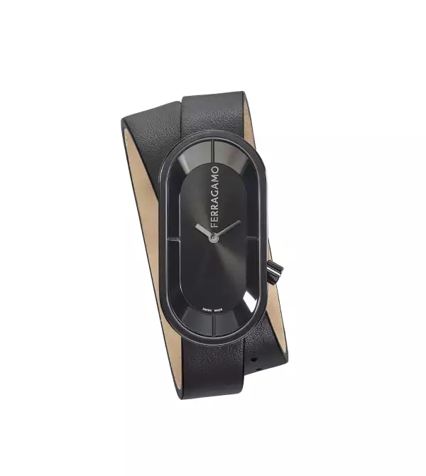 Curve es un reloj de la nueva colección New Renaissance de Ferragamo.
