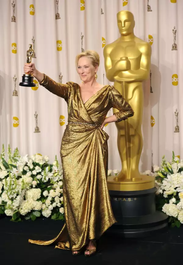 Meryl Streep en la entrega anual de los premios Oscar 2012.