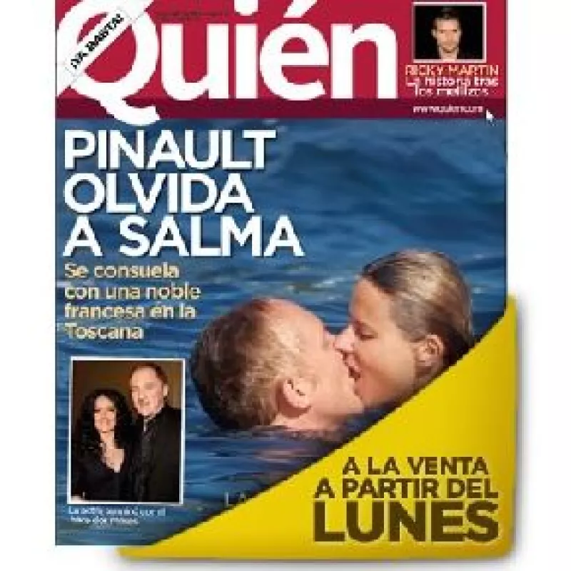 A un mes de romper su compromiso con Hayek, Pinault se consuela con una jinete.