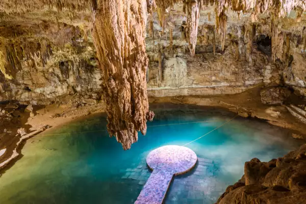 Cenote Suytun at Valladolid, Yucatan - Mexico