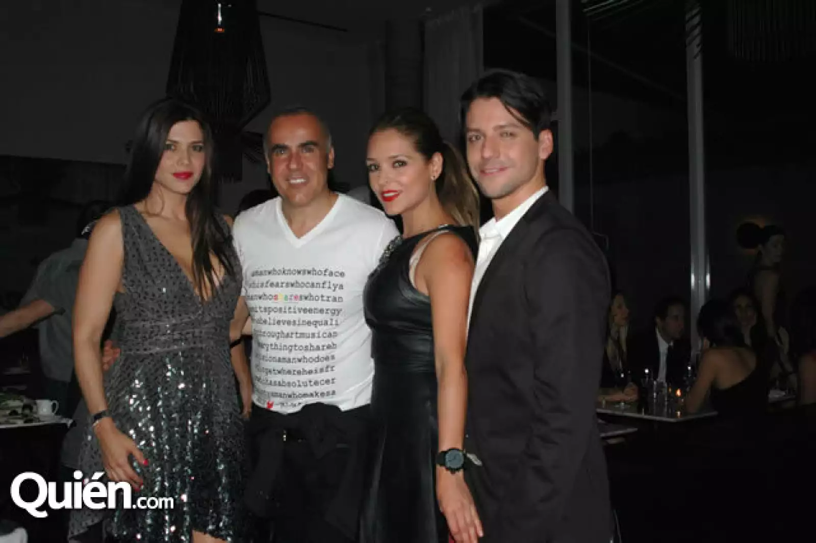 Ximena Díaz,Ricardo Seco,Gretell Valdéz y Luis Romano