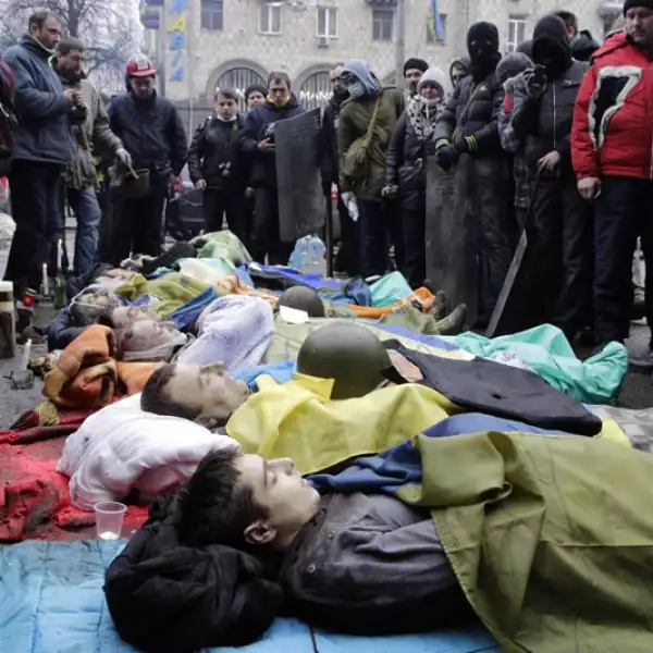 Protestas contra el gobierno en Ucrania