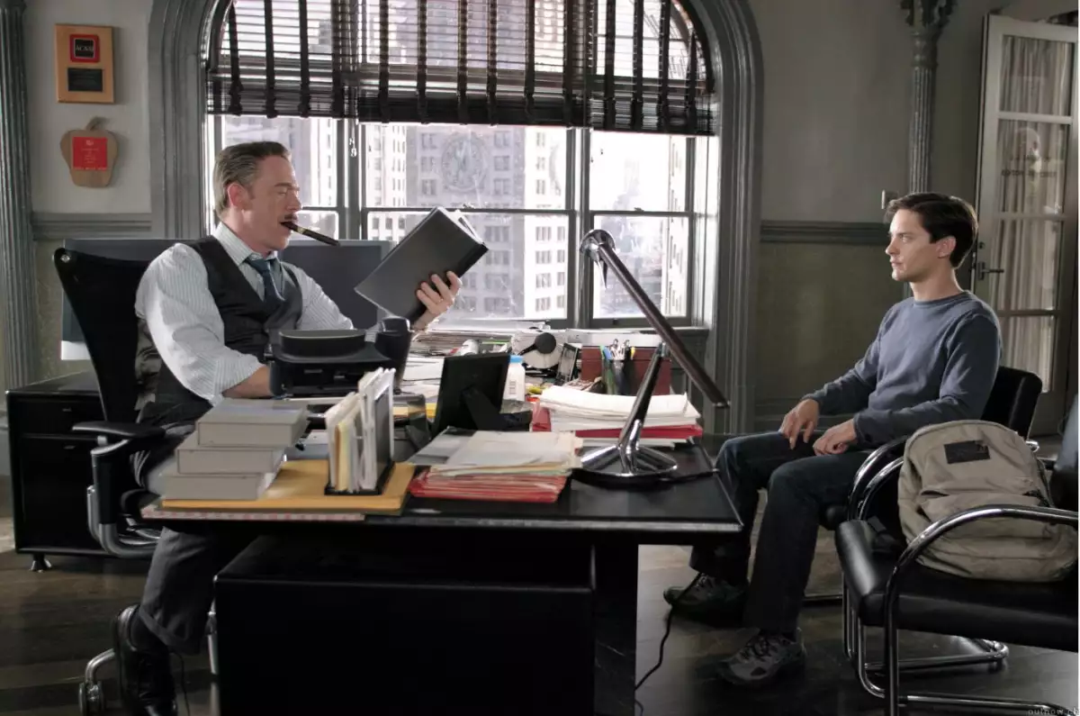 J. Jonah Jameson y Peter Parker