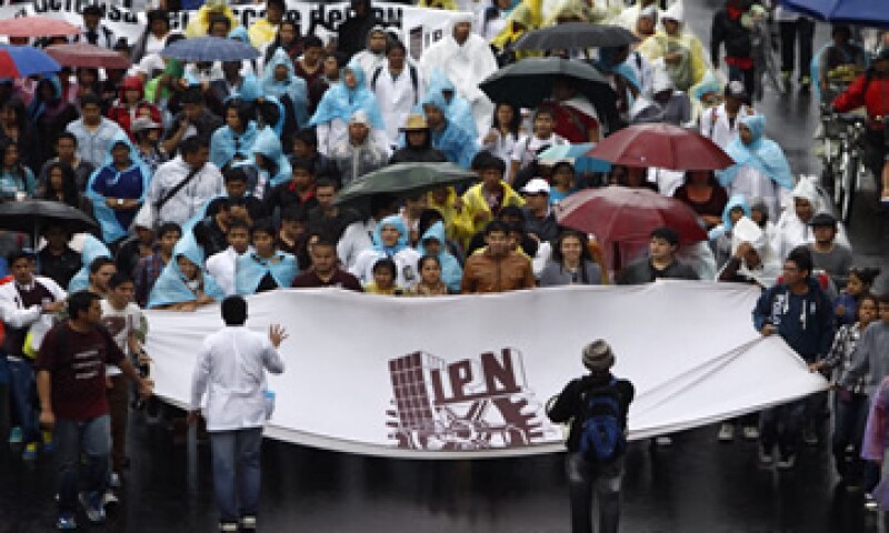 (Foto: Los estudiantes entregaron 10 contrapropuestas al Gobierno federal )