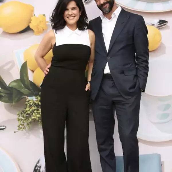 Martha y su esposo Juan Garibay en el lanzamiento de su nueva línea.