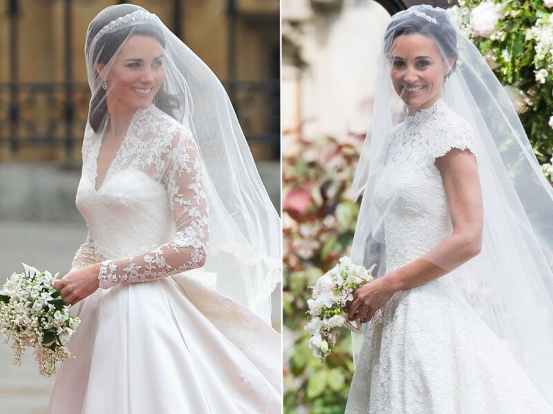 Kate Y Pippa Middleton Y Sus Espectaculares Vestidos De Novia Cual Prefieres