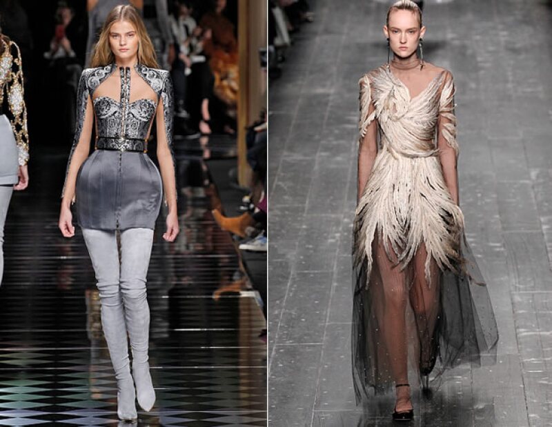 Pasarelas de Valentino y Balmain.
