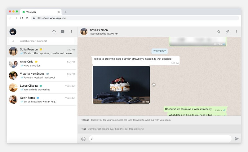 Respuestas rápidas WhatsApp Business