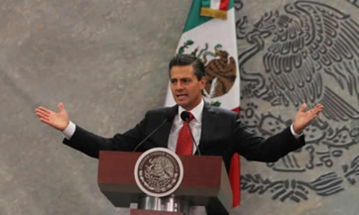 El acto de este domingo fue el único del mandatario programado para esta fecha. (Foto: Notimex)