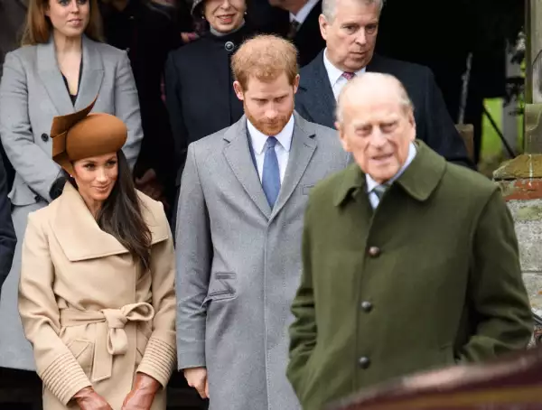 Príncipe Harry, Meghan Markle y el duque de Edimburgo