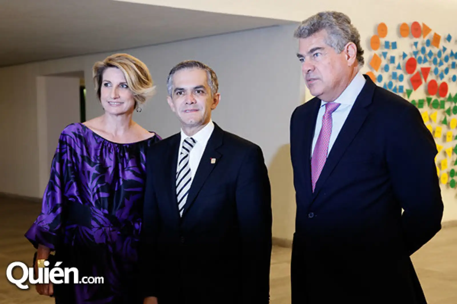 Lolita Beistegui, Miguel Ángel Mancera y Mauricio Amodio