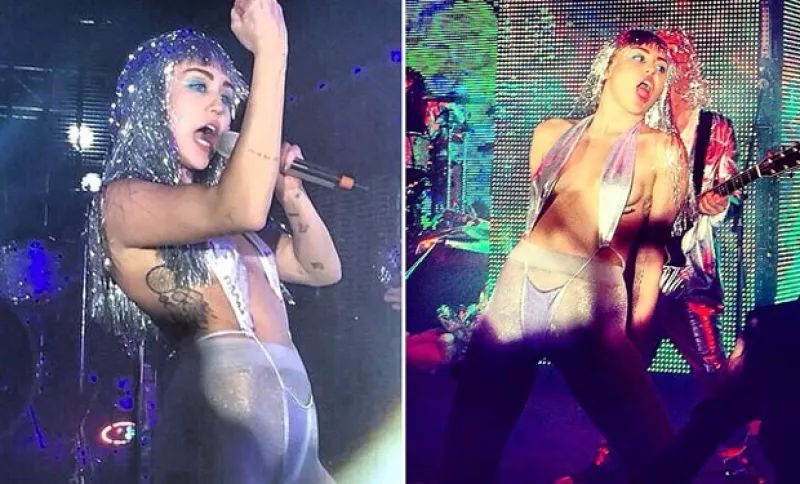 La cantante sorprendió con su atuendo e irreverencia durante una presentación en la feria de diseño más importante del mundo.