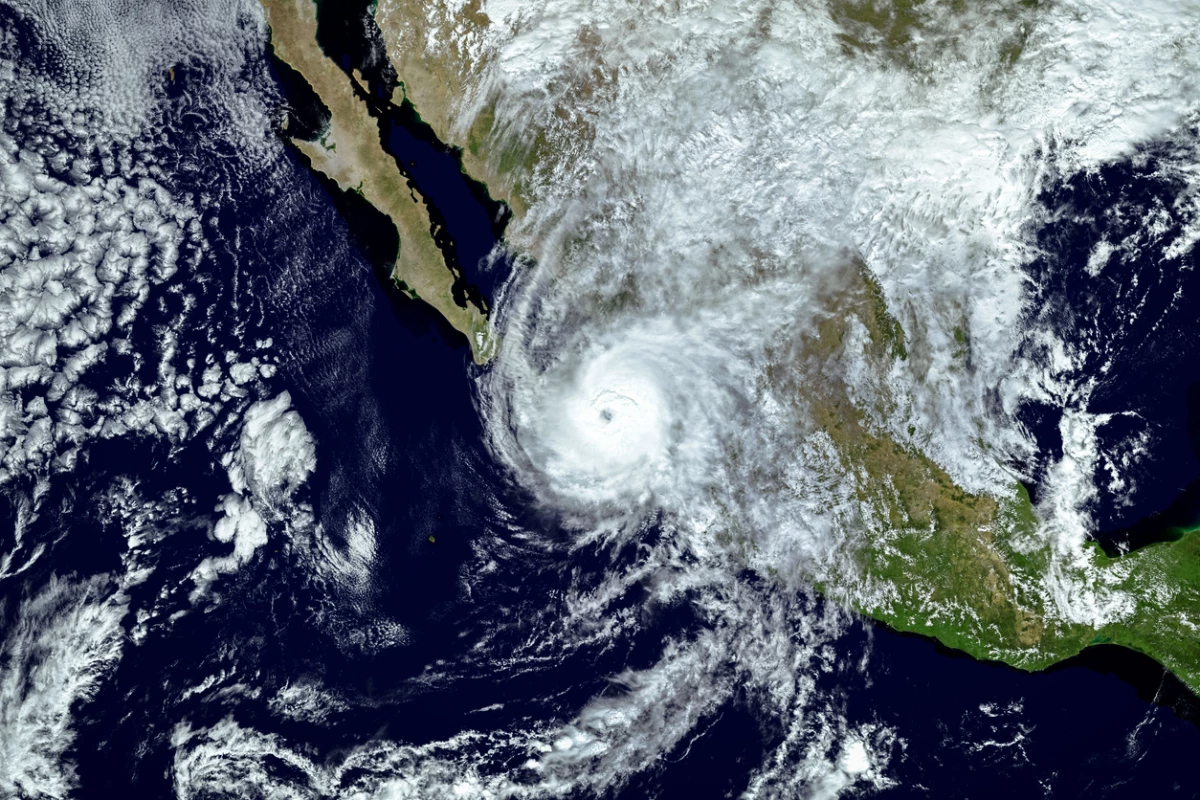 Hurricane Willa passed the Islas Marias as it closed in on Mexico mainland, Elements of this image furnished by NASA.2018.